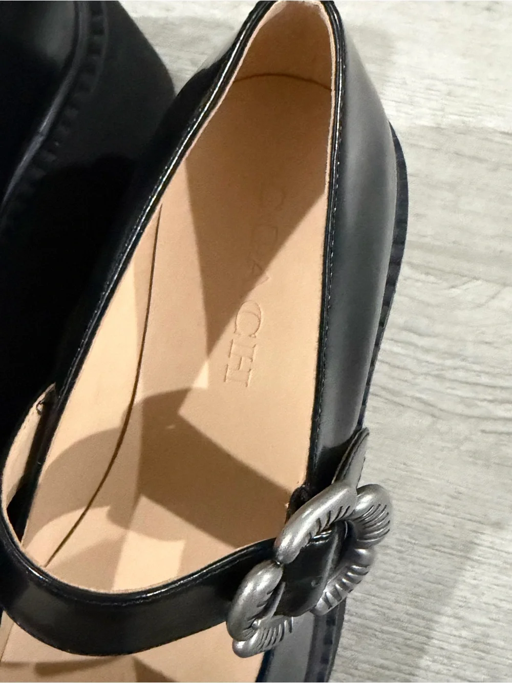 Coach Women's Tea Rose Platform Mary Janes